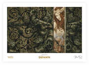 Weta Workshop Labyrinth (1986) Sarah and Hoggle Navigate the Labyrinth Limited Edition Art Print