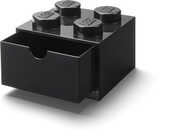 LEGO Stackable Storage: Desk Drawer with 4 Knobs, Black 