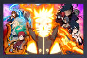 Naruto - Fire Power - Framed Print