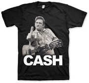 Johnny Cash - The Bird - T-Shirt - Large (Black)