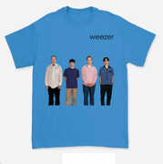 Weezer - Blue Album Alternative - T-Shirt - Large (Blue)