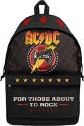 Rocksax - AC/ DC - For Those About to Rock - Daypack/ Rucksack Padded Laptop Pocket (Black)