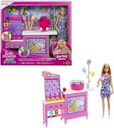 Mattel - Barbie Mysteries: Beach Detectives Barbie “Malibu” Doll, Cotton Candy Game Playset