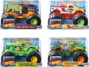 Mattel - Hot Wheels Oversized Monster Trucks 1:24 4-Piece C Assortment 