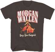 Morgan Wallen - Long Live Cowgirls T-Shirt - Large Brown 39541048A3
