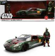 Star Wars - Hollywood Rides - 1:24 2005 Ford GT Die-Cast Car & Boba Fett Figure