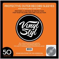 Vinyl Styl 12 LP Outer Slv Pe W/Flap 50Cnt Clear - Vinyl Styl 12 Lp Outer Slv Pe W/Flap 50cnt Clear
