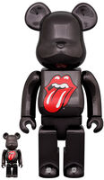 The Rolling Stones - Rolling Stones Lips & Tongue Blck Chrome 100% & 40