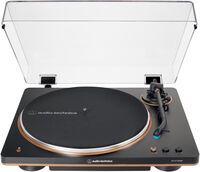 Audio Technica Atlp70Xbtbz Turntable Bt Blk/Brnz - Audio Technica AT-LP70XBT-BZ Turntable Fully Automatic Bluetooth Wireless Belt-Drive (Black/Bronze)