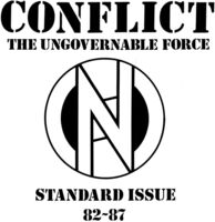 Conflict - Standard Issue 82-87 - Black & White Splatter (Uk)