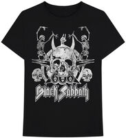 Black Sabbath Dancing Skeleton Logo Ss Tee L - Black Sabbath Dancing Skeleton Logo Ss Tee L (Blk)