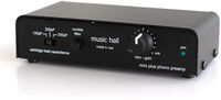 Music Hall Audio Mini Plus Phono Preamplifer for Moving Magnet and Hight Output Moving Coil Cartridges - With Headphone Amp (Bla