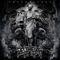 Totenritual - Crystal Clear Gold & Black Splatter