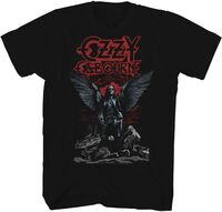 Ozzy Osbourne Rain Angel Wings T-Shirt Small Black - Ozzy Osbourne Rain Angel Wings T-Shirt Small Black