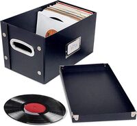 Snap-N-Store 45 RPM, Vinyl Box Black SNS02079