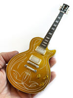 ZZ Top - Billy F Gibbons Gibson Les Paul Gold Mini Guitar