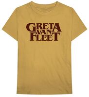 Greta Van Fleet - Greta Van Fleet Logo Old Gold Unisex Short Sleeve T-shirt XL