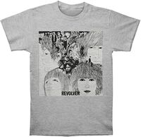 The Beatles - The Beatles Revolver Album Cover Heather Grey Unisex Short Sleeve T-Shirt Small