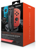 Bionik Bnk-9019 Nsw Tetra Power 4 Port Dock Black - BIONIK BNK-9019 TETRA POWER Nintendo Switch Quad Port Dock for Controllers Black