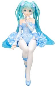 FuRyu - Hatsune Miku - Flower Fairy Nemophila Pail Blue Color Noodle Stopper Statue