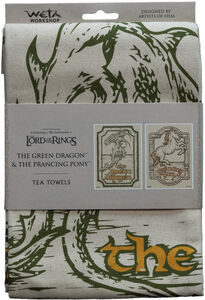 WETA Workshop - The Lord of the Rings Trilogy - Green Dragon & Prancing Pony Tea Towel (2Pk)