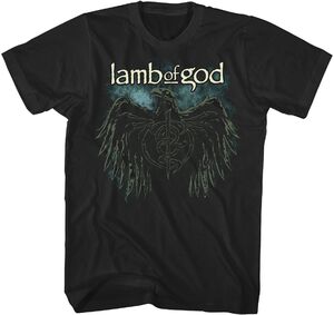 Lamb of God - Crow Logo T-Shirt - Large Black TS4411LAMA3 