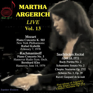 Martha Argerich Live Vol. 13 , Martha Argerich