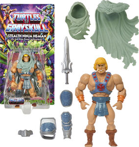 Mattel Collectible - Turtles of Grayskull Stealth Ninja He-Man Action Figure (He-Man, MOTU, TMNT)