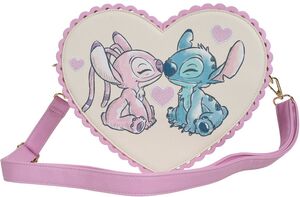 Loungefly - Lilo & Stitch - Angel Stitch Heart Kiss Crossbody - EE Exclusive