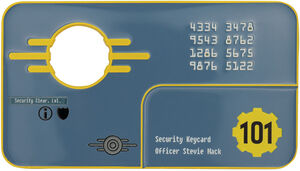 Fallout 3 - Limited Edition Replica - Vault 101 Security Keycard 