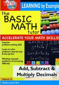 Basic Math Tutor Add, Subtract, & Multiply Decimals