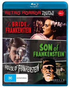 Retro Horror Triple Feature Volume 1: Bride of Frankenstein /  Son of Frankenstein /  House of Frankenstein [Import]