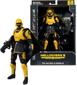 McFarlane Gaming Edition - Helldivers 2 - T4-40 Gold Eagle 7" Action Figure 