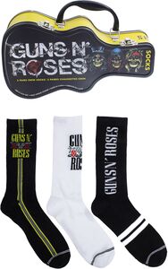 Perri - Guns N' Roses - Crew Socks (3 Pack Collector Guitar Shape Tin) 
