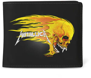 Rocksax - Metallica - Pushead Flame Logo - Wallet with Coin Pocket (Black)