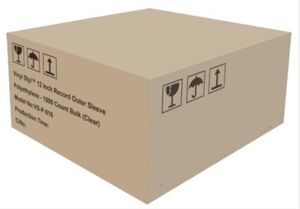 Vinyl Styl® VS-P-016 12 Inch Record Outer Sleeve Polyethylene - 1000 Count Bulk (Clear)