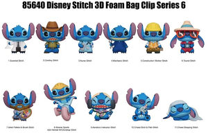 Monogram - Disney - Stitch 3D Foam Bag Clip - Series 6