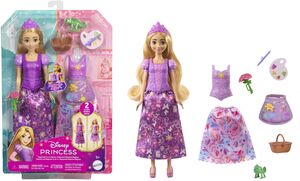 Mattel - Disney Princess Rapunzel 2-in-1 Stories Fashion Doll 