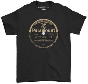 Paramount Records - Got the Blues - Heavy Cotton T-Shirt - Large Black 