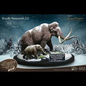 Wonders of the Wild Series - Wolly Mammoth Winter Statue 