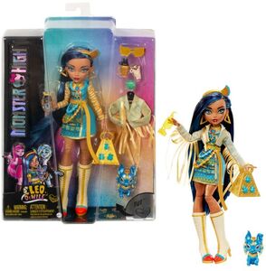 MONSTER HIGH CLEO DE NILE WITH PET DOG TUT