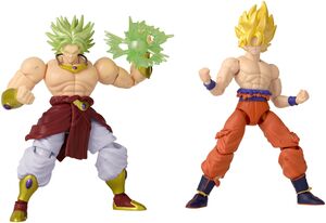 Bandai - Dragon Ball Z- Dragon Stars: Battle Pack - Super Saiyan Broly vs Super Saiyan Goku (Battle Damage ver.)