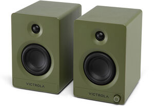 Victrola VPS-400-GRN Tempo Bluetooth Bookshelf Speaker (Pair) (Green)