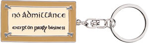 WETA Workshop - The Lord of the Rings Trilogy - No Admittance Sign Enamel Keyring