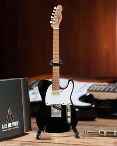 Axe Heaven Fender Telecaster Classic Black Mini Electric Guitar Replica FT-009