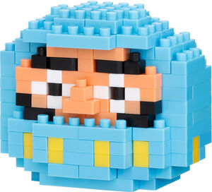 Nanoblock - Culture - Character Collection - Daruma (Blue) Building Kit 