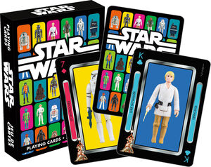 STAR WARS ACTION FIGURES PLAYING CARDS