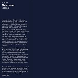 Vespers , Alvin Lucier
