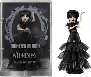 Mattel Collectible - Monster High X Wednesday - Raven Dress Wednesday Doll