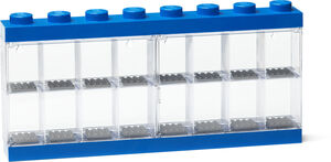 LEGO Minifigure Stackable Display Case 16, Blue 